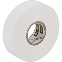 3M 35-3/4X66WH Rubans en vinyle pour codage en couleurs 35 Scotch, 19 mm (3/4") x 20,1 m (66'), Blanc, 7 mils