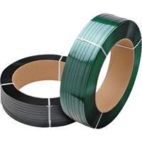Samuel P1220WMT090HP Strapping, Polyester, 1/2" W x 9000' L, Green, Machine Grade