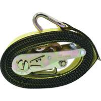 Campbell RS2160101I Ratchet Tie-Down, J-Hook, 2" W x 16' L, 10000 lbs. Working Load Limit