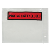 KLETON PF880 Packing List Envelope, 4-1/2" L x 5-1/2" W, Backloading Style