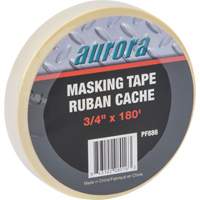 Aurora Tools PF886 General Purpose Masking Tape, 18 mm (3/4") x 55 m (180'), Beige