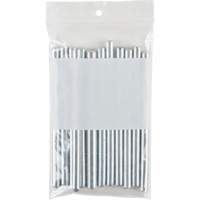 KLETON PF918 Sacs en poly avec espace inscriptible blanc, Refermable, 5" x 3", 2 mils