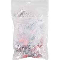 White Block Poly Bags, Reclosable, 9" x 6", 2 mils PF941 | TENAQUIP