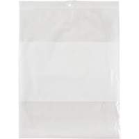 White Block Poly Bags, Reclosable, 10" x 8", 2 mils PF948 | TENAQUIP