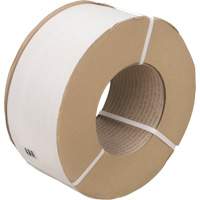 Strapping, Polypropylene, 1/2" W x 9900' L, White, Machine Grade PF984 | TENAQUIP