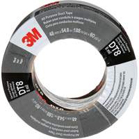 3M DT8-48X55-BK Ruban adh&eacute;sif tout usage DT8, 8 mils, Noir, 48 mm (2") x 55 m (180')