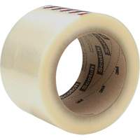 3M 371-72X100-CLR Scotch&reg; Box Sealing Tape 371, Rubber Adhesive, 1.2 mils, 72 mm (2-4/5") x 100 m (328')