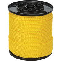 Ben-Mor 60181 1/4" Yellow Twisted 3-Strand Rope, Polypropylene, 550'