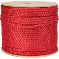 KLETON PG774 Braided Red Rope, Polypropylene, 500'