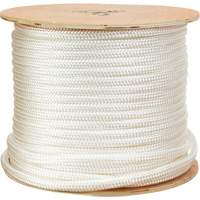 KLETON PG775 Braided White Rope, Nylon, 250'