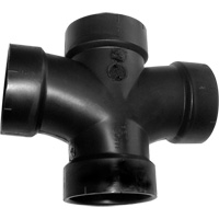 Bow Plumbing 600346 Raccord en T double, Sanitaire, Plastique, 4"