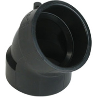 Bow Plumbing 600890 Raccord coude 45°, Noeud x noeud, Plastique, 1-1/2"