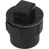 Bow Plumbing 602953 Adaptateur de regard de nettoyage avec bouchon, Embout m&acirc;le x bouchon, 1-1/4" dia., Plastique