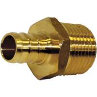 Bow Plumbing 524215 Adaptateur m&acirc;le sans plomb, Cannel&eacute; x MPT, 3/4" dia., Laiton
