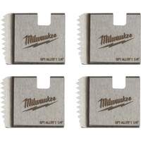 Milwaukee 48-36-1104 Matrices de tuyauterie portables NPT, Pour tuyau de 1-1/4", Alliage