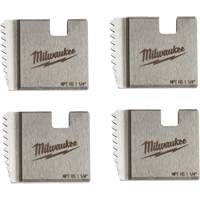 Milwaukee 48-36-1110 Matrices de tuyauterie portables NPT, Pour tuyau de 1-1/4", Acier rapide