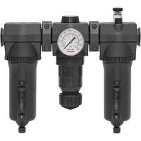 Topring 50.542A Manual Filter, Regulator & Lubricator with Metal Bowl Modulair 400, 1/2" NPT