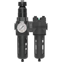 Topring 50.675A Filtre/r&eacute;gulateur + filtre coalescent drain manuel avec bol standard Modulair 400, 1/4" NPT, 150 psi, Capacit&eacute; de 9,1 oz liq.