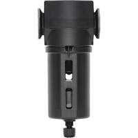 Topring 50.130A Filter with Standard Bowl Modulair 300, In Line/Modular, 3/8" NPTF, Manual Drain, For Dust/Particles