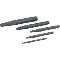 Gray Tools S35P Left Hand Spiral Tapered Flute Extractor Set, 5 Pieces