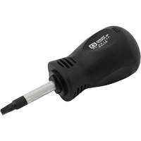 Gray Tools RB123A Square Recess Stubby Screwdriver, #3 Tip, Round, 3-1/4" L, Cushion Grip Handle