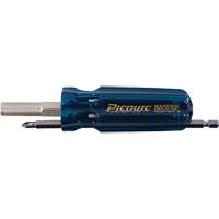 Picquic 88002B The Mariner Multibit Screwdriver, 6" L, Plastic Handle