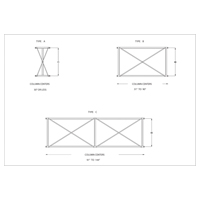 Centennial 6VBP96-45C Entretoises verticales