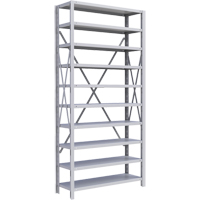 Metalware RK229 Interlok Shelving Unit, Steel, Boltless, 800 lbs. Capacity, 36" W x 76" H x 12" D
