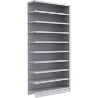 Metalware RK234 Interlok Shelving Unit, Steel, Boltless, 800 lbs. Capacity, 36" W x 76" H x 12" D