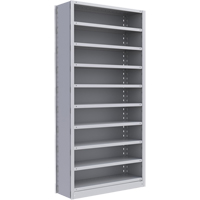 Metalware RK235 Interlok Shelving Unit, Steel, Boltless, Starter, 36" W x 76" H x 12" D