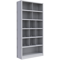 Metalware RK263 Interlok Shelving Unit, Steel, Boltless, Starter, 36" W x 76" H x 24" D
