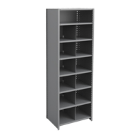 Metalware RK457 Interlok Shelving Unit, Steel, Boltless, Starter, 36" W x 100" H x 18" D