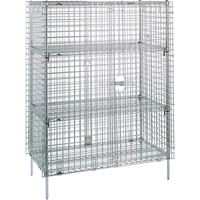 Security Carts, 4 Tiers, 38-1/2" W x 66-13/16" H x 21-1/2" D RL399 | TENAQUIP