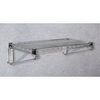 KLETON RL900 Support mural direct pour &eacute;tag&egrave;re en treillis chromat&eacute;