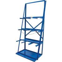 KLETON RL922 R&acirc;telier de rangement pour barre, Vertical, 3 Niveaux, 36" la x 24" p x 84" h, 3000 lb Cap.