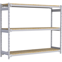 Metalware RL997 Wide Span Record Storage Shelving, Steel, 3 Shelves, 72" W x 18" D x 60" H