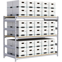 Wide Span Record Storage Shelving, Steel, 3 Shelves, 72" W x 32" D x 60" H RN007 | TENAQUIP