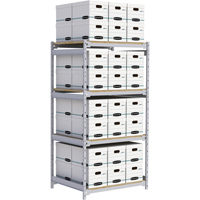 Metalware RN013 &eacute;tag&egrave;re-classeur de grande largeur, Acier, 4 Tablettes, 42" la x 32" p x 84" h