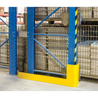 KLETON RN060 Racking Aisle Protectors, 3" W x 50" L x 16" H, Safety Yellow