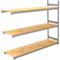 Metalware RN136 Wide Span Record Storage Shelving, Steel, 3 Shelves, 72" W x 18" D x 60" H, Add-On Kit