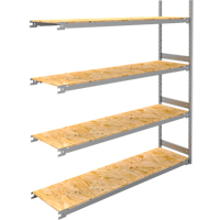 Metalware RN138 &eacute;tag&egrave;re-classeur de grande largeur, Acier, 4 Tablettes, 72" la x 18" p x 84" h, Ensemble Ajout