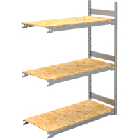 Metalware RN140 Wide Span Record Storage Shelving, Steel, 3 Shelves, 42" W x 18" D x 60" H, Add-On Kit