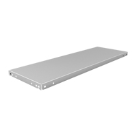 Metalware GS1248 Slotted Angle Shelf, Galvanized Steel, 48" W x 12" D