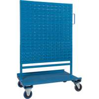 Bin/Pegboard Combo Rack, Double-sided, 38" W x 24-1/2" D x 55" H RN555 | TENAQUIP