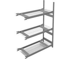 Metalware RN585 Wide Span Storage Shelving, Steel, Boltless, Add-On, 42" W x 60" H x 18" D