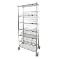 KLETON RN600 Chariot &agrave; tablettes inclin&eacute;es, Tiers 7, 24" la x 80" h x 48" p