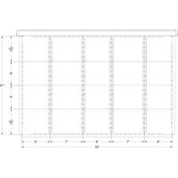 Metalware DR32448L-28-0621L Interlok Integrated Modular Drawer