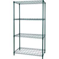 KLETON RN782 Dry Rack Shelving, 4 Tiers, 72" W x 63" H x 24" D