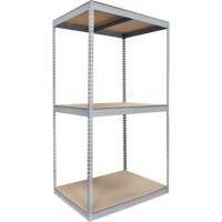 Heavy-Duty Shelving, Steel, Boltless, 1200 lbs. Capacity, 96" W x 84" H x 24" D RN809 | TENAQUIP