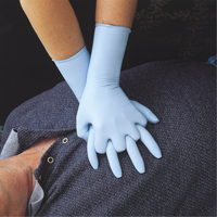Showa 9905PFM Gants N-DEX Ultimate, Moyen, Nitrile, 6 mils, Sans poudre, Bleu